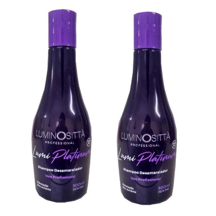 Shampoo Profissional Desamarelador Lumi Platinum 300Ml