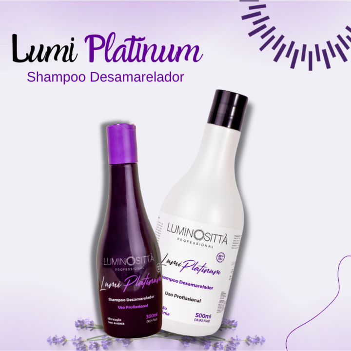 Shampoo Desamarelador Profissional Lumi Platinum 500ml