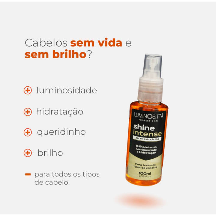 Shine Intense 100ml Luminosittà – Brilho e Proteção para Fios Radiantes