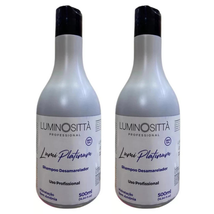 Shampoo Desamarelador Profissional Lumi Platinum 500ml
