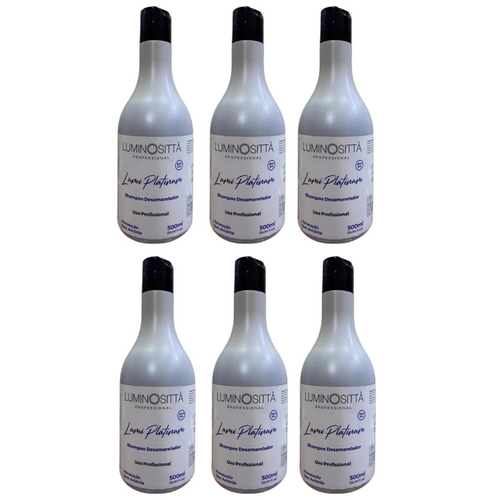 Shampoo Desamarelador Profissional Lumi Platinum 500ml
