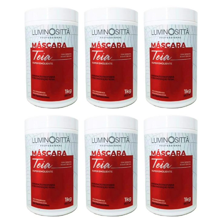 Máscara Teia Luminosità 1kg: Hidratação, Brilho e Proteção Avançada para Cabelos Danificados