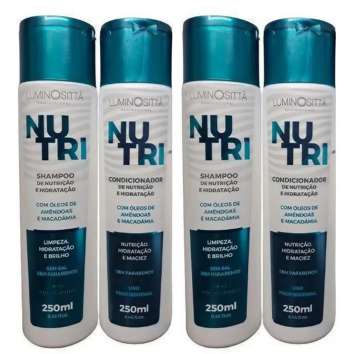 Kit Shampoo e Condicionador Home Care Luminosittà 2 X 250mL - Hidratação Profunda, Proteção Térmica