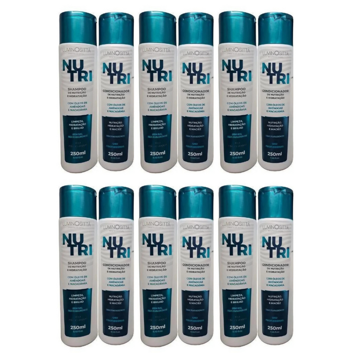 Kit Shampoo e Condicionador Home Care Luminosittà 2 X 250mL - Hidratação Profunda, Proteção Térmica