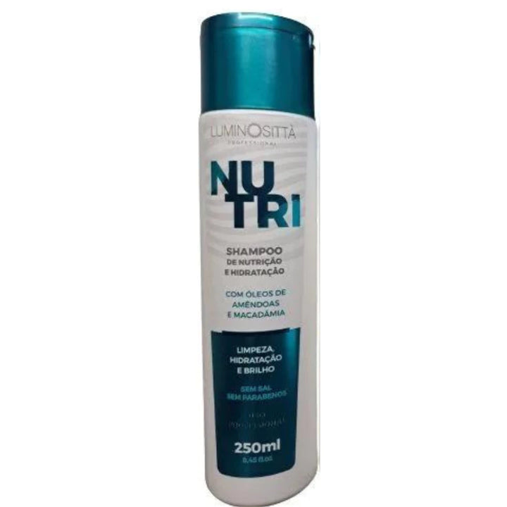 Kit Nutri Home Care Luminosittà: Shampoo, Condicionador, Leave-In e Máscara para Cuidado Completo