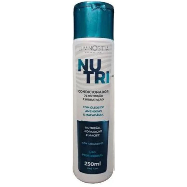Kit Nutri Home Care Luminosittà: Shampoo, Condicionador, Leave-In e Máscara para Cuidado Completo
