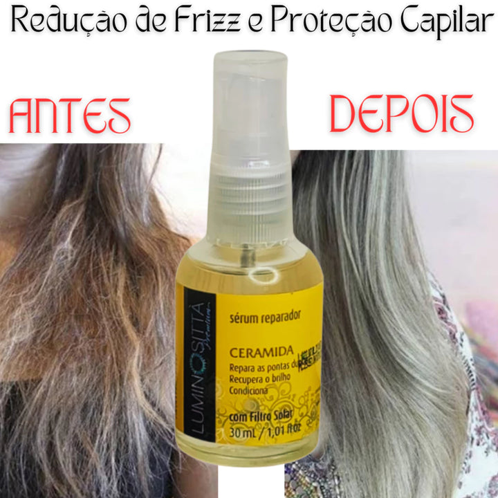 Sérum Reparador Luminosittà Ceramida - Nutrição Profunda, Redução de Frizz e Proteção Capilar, 30ml