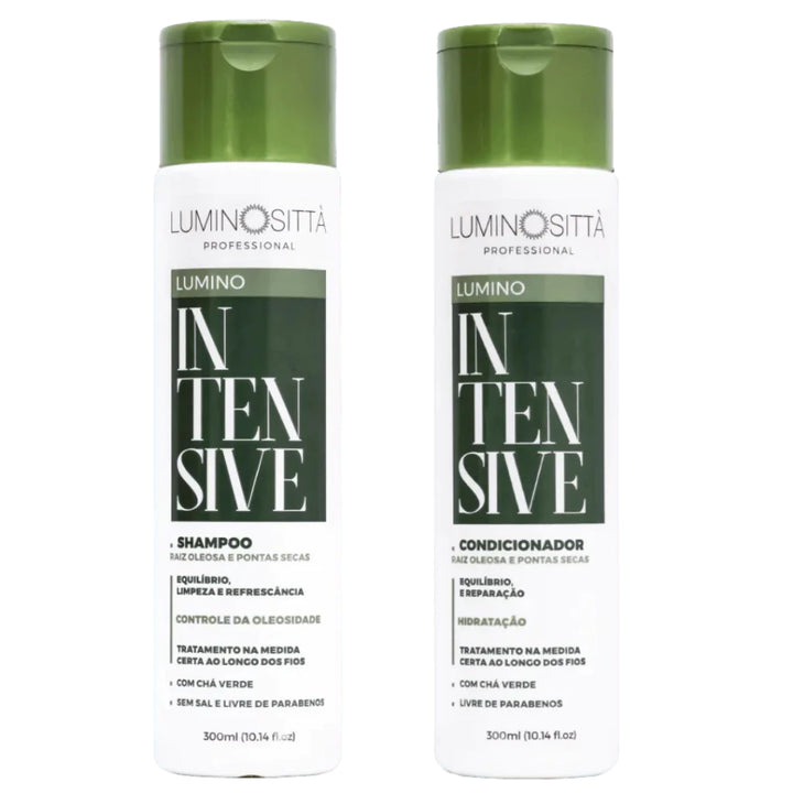 Kit Lumino Intensive - Shampoo e Condicionador para Raízes Oleosas e Pontas Secas 300ml+300ml