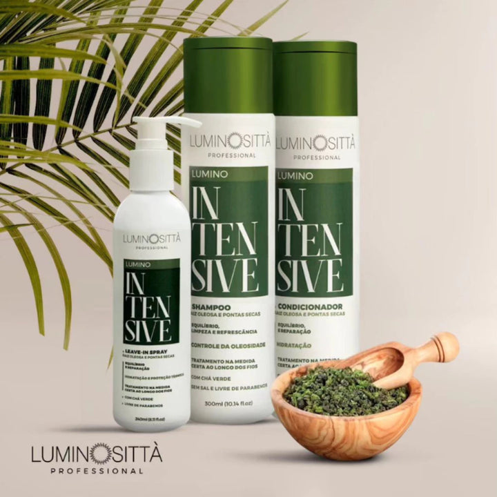 Kit Lumino Intensive - Shampoo e Condicionador para Raízes Oleosas e Pontas Secas 300ml+300ml