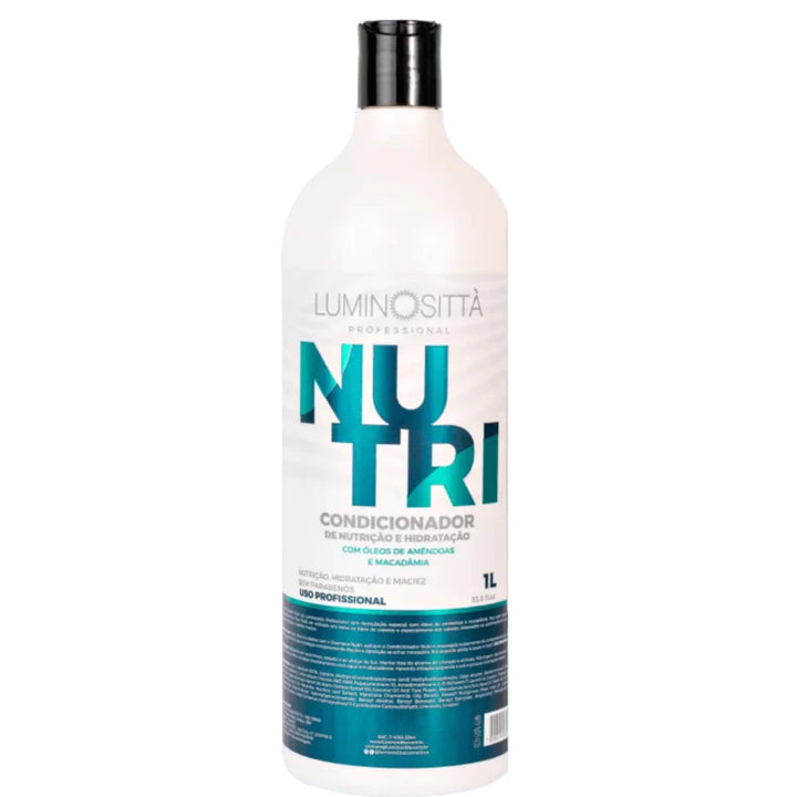 Kit Nutri Luminosittà - Shampoo e Condicionador 1L para Hidratação e Nutrição Profunda dos Fios