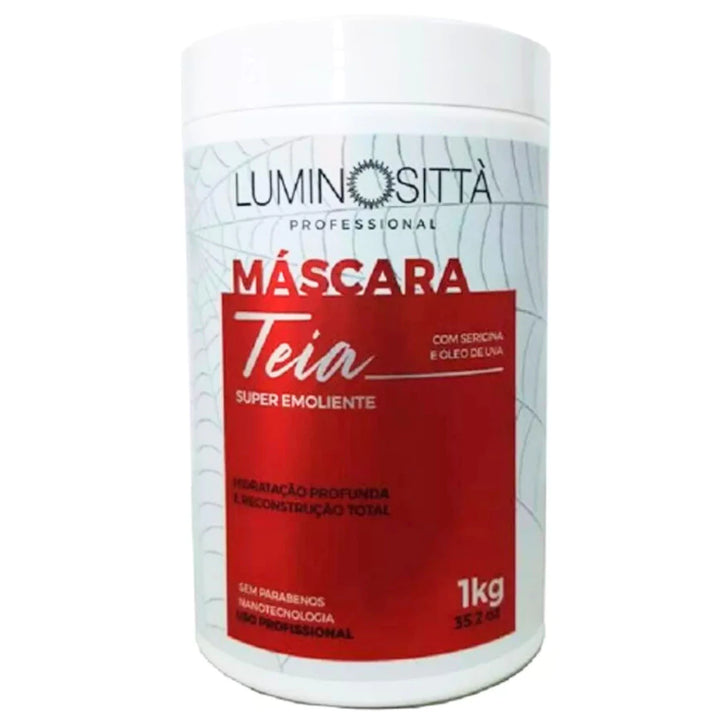Máscara Teia Luminosità 1kg: Hidratação, Brilho e Proteção Avançada para Cabelos Danificados