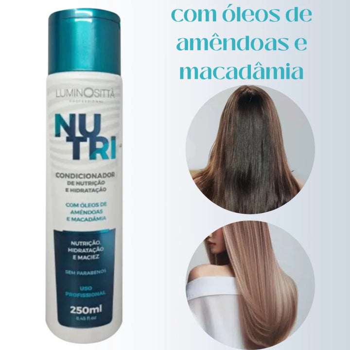 Condicionador Nutri Luminosittà 250ml – Hidratação e Nutrição para Cabelos Saudáveis e Sedosos