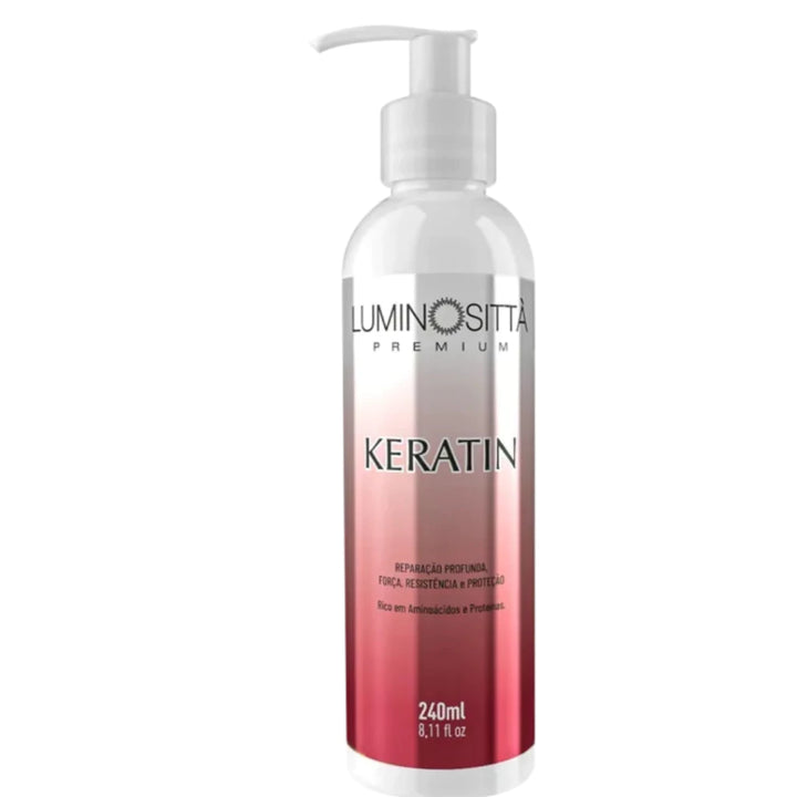Keratin Luminosittà 240ml: Reconstrução, Força e Brilho Duradouro para Cabelos Danificados