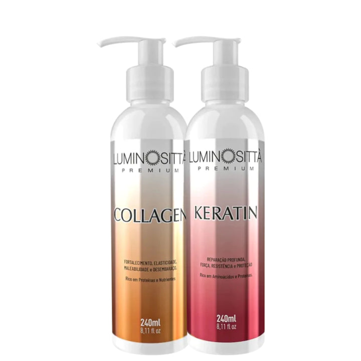 Collagen 240 ml Luminosittà: Fortalecimento, Elasticidade, Hidratação e Desembaraço Instantâneo Plus